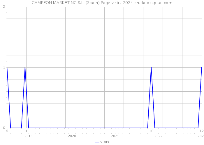CAMPEON MARKETING S.L. (Spain) Page visits 2024 