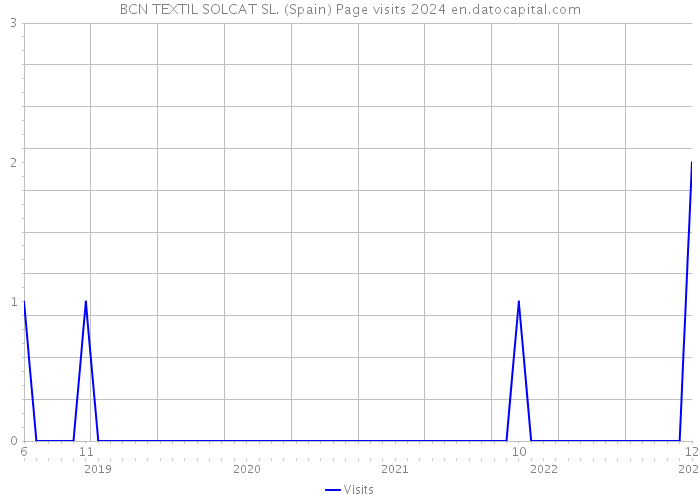 BCN TEXTIL SOLCAT SL. (Spain) Page visits 2024 