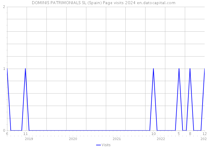 DOMINIS PATRIMONIALS SL (Spain) Page visits 2024 