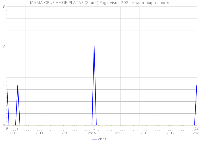 MARIA CRUZ AMOR PLATAS (Spain) Page visits 2024 