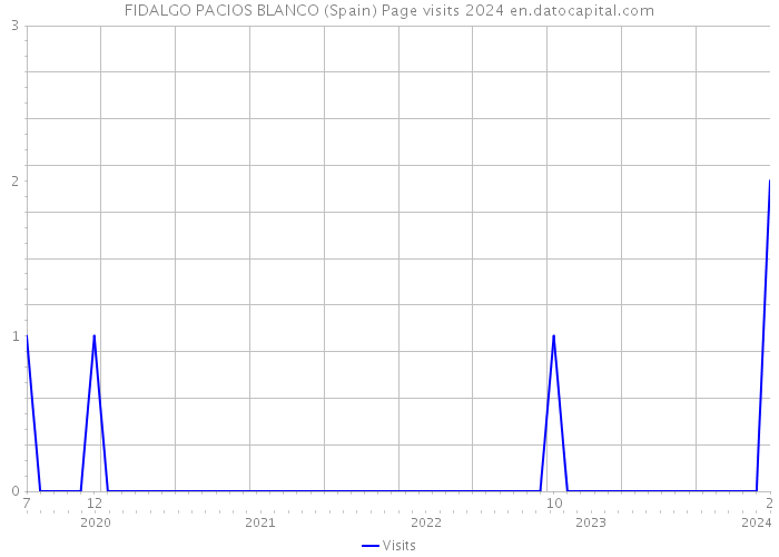 FIDALGO PACIOS BLANCO (Spain) Page visits 2024 