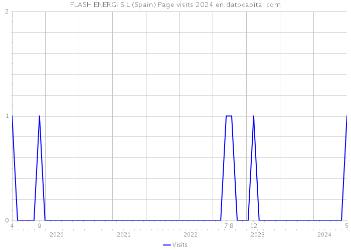 FLASH ENERGI S.L (Spain) Page visits 2024 