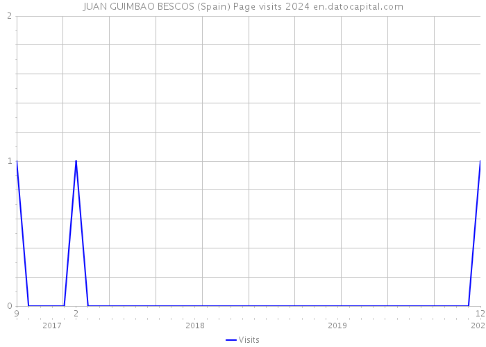 JUAN GUIMBAO BESCOS (Spain) Page visits 2024 