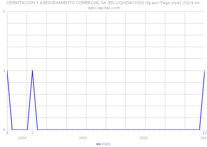 ORIENTACION Y ASESORAMIENTO COMERCIAL SA (EN LIQUIDACION) (Spain) Page visits 2024 