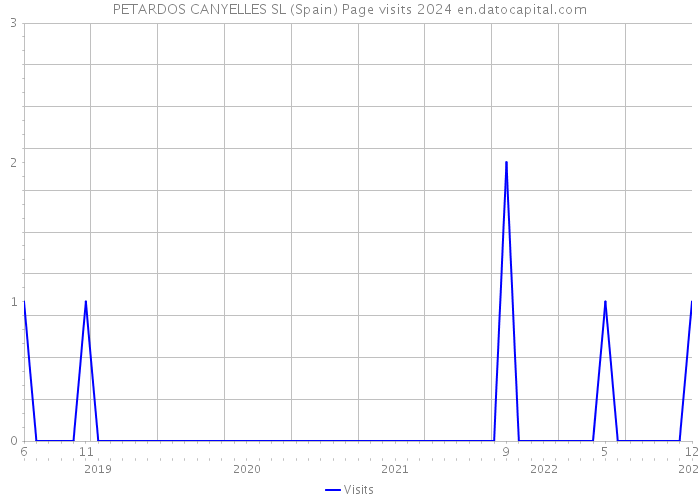 PETARDOS CANYELLES SL (Spain) Page visits 2024 