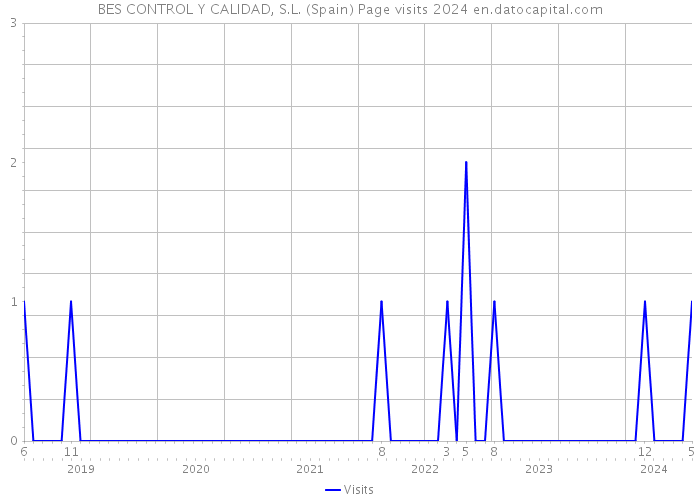 BES CONTROL Y CALIDAD, S.L. (Spain) Page visits 2024 