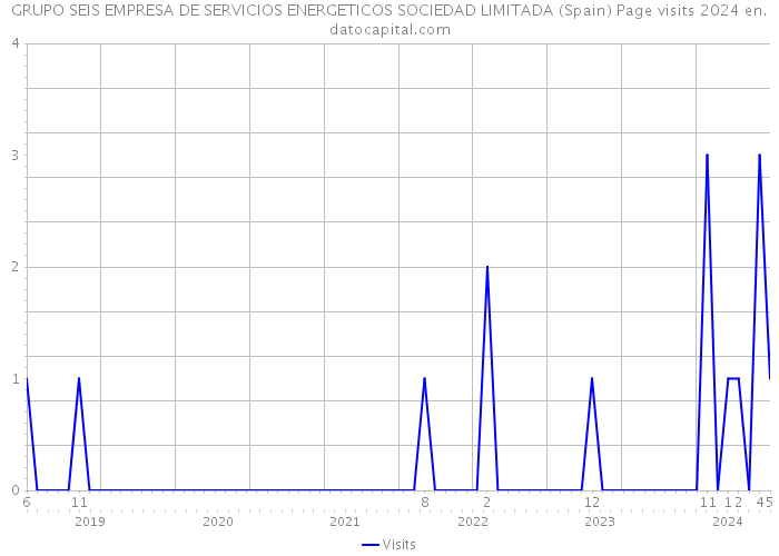 GRUPO SEIS EMPRESA DE SERVICIOS ENERGETICOS SOCIEDAD LIMITADA (Spain) Page visits 2024 