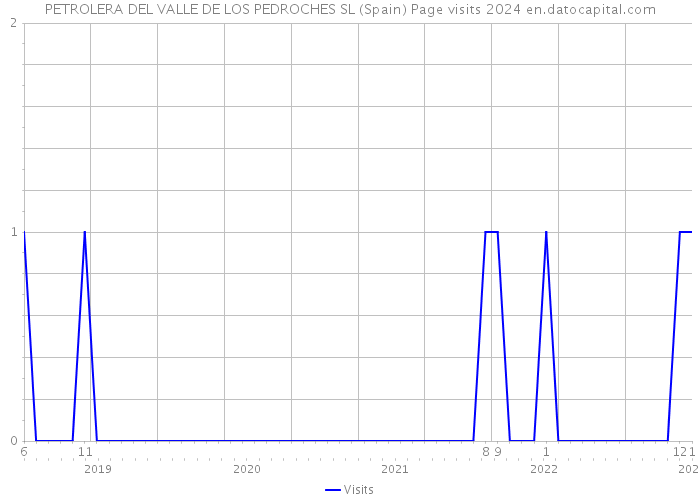 PETROLERA DEL VALLE DE LOS PEDROCHES SL (Spain) Page visits 2024 