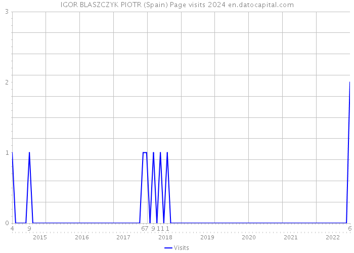 IGOR BLASZCZYK PIOTR (Spain) Page visits 2024 
