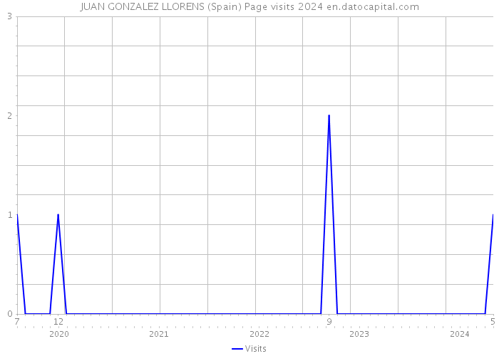 JUAN GONZALEZ LLORENS (Spain) Page visits 2024 