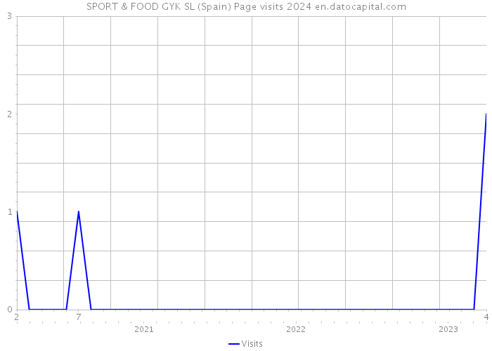 SPORT & FOOD GYK SL (Spain) Page visits 2024 