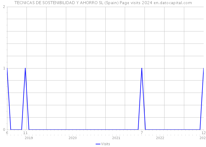 TECNICAS DE SOSTENIBILIDAD Y AHORRO SL (Spain) Page visits 2024 