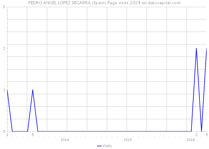PEDRO ANGEL LOPEZ SEGARRA (Spain) Page visits 2024 