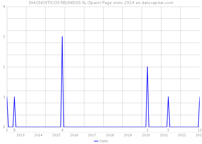 DIAGNOSTICOS REUNIDOS SL (Spain) Page visits 2024 