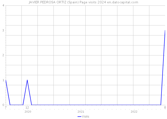 JAVIER PEDROSA ORTIZ (Spain) Page visits 2024 