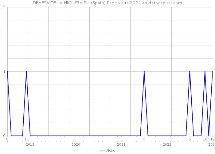 DEHESA DE LA HIGUERA SL. (Spain) Page visits 2024 