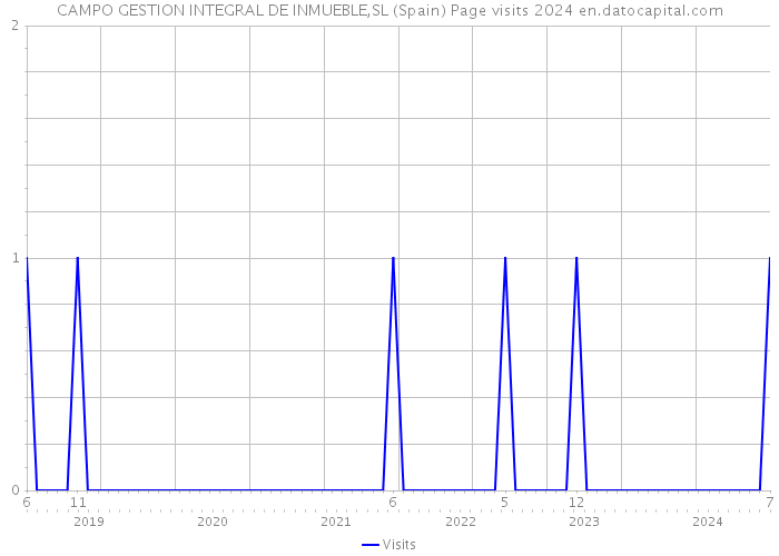 CAMPO GESTION INTEGRAL DE INMUEBLE,SL (Spain) Page visits 2024 