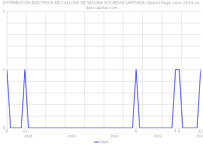 DISTRIBUCION ELECTRICA DE CALLOSA DE SEGURA SOCIEDAD LIMITADA (Spain) Page visits 2024 