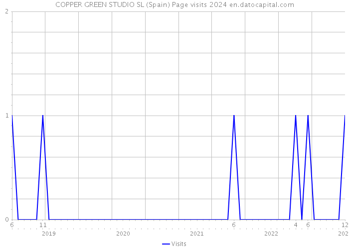 COPPER GREEN STUDIO SL (Spain) Page visits 2024 