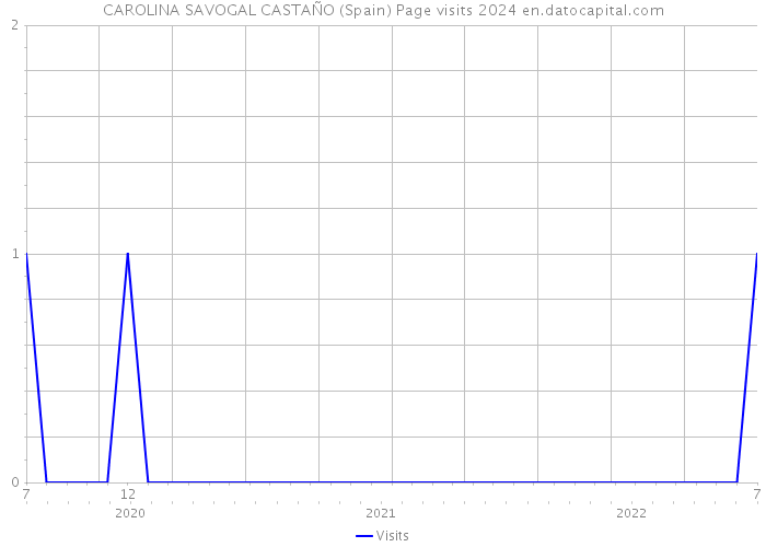CAROLINA SAVOGAL CASTAÑO (Spain) Page visits 2024 