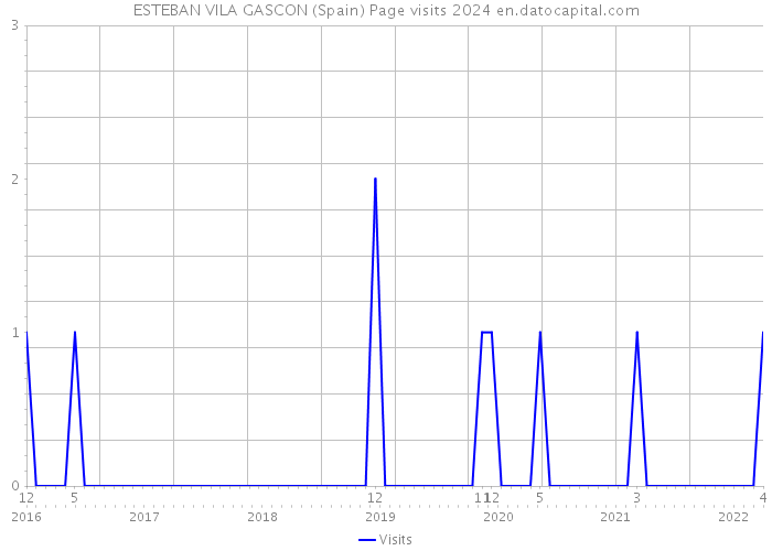 ESTEBAN VILA GASCON (Spain) Page visits 2024 