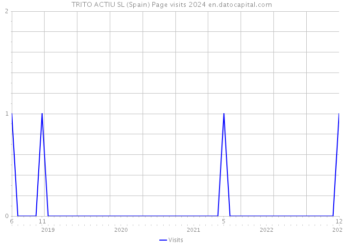 TRITO ACTIU SL (Spain) Page visits 2024 