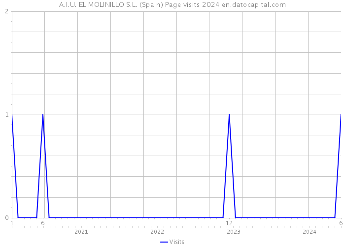 A.I.U. EL MOLINILLO S.L. (Spain) Page visits 2024 