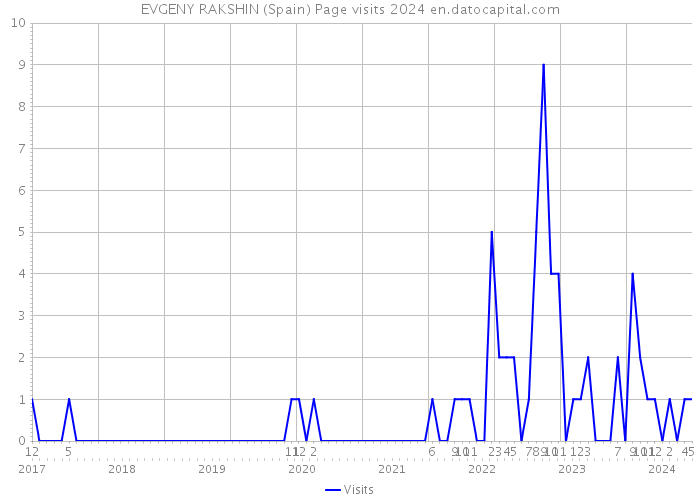 EVGENY RAKSHIN (Spain) Page visits 2024 