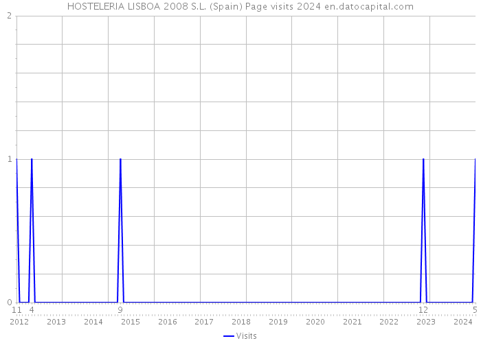 HOSTELERIA LISBOA 2008 S.L. (Spain) Page visits 2024 