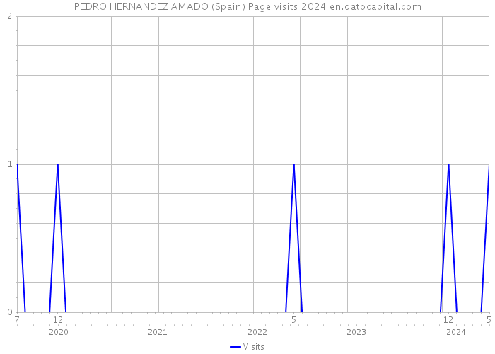 PEDRO HERNANDEZ AMADO (Spain) Page visits 2024 