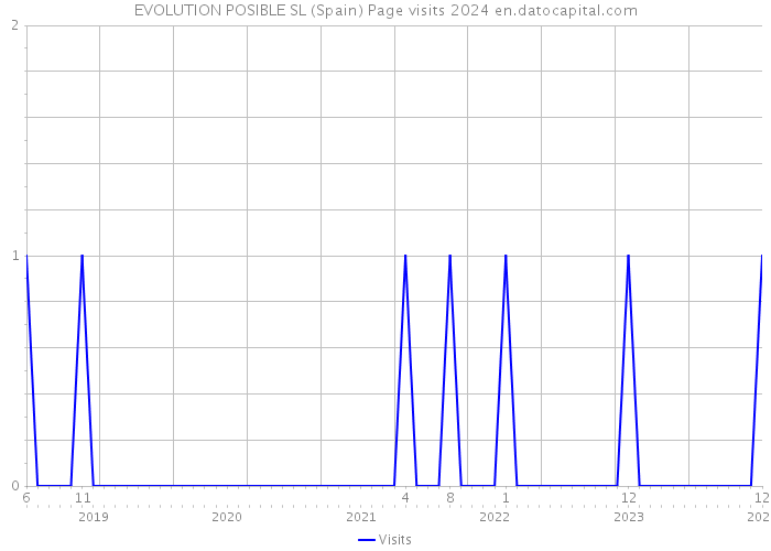 EVOLUTION POSIBLE SL (Spain) Page visits 2024 
