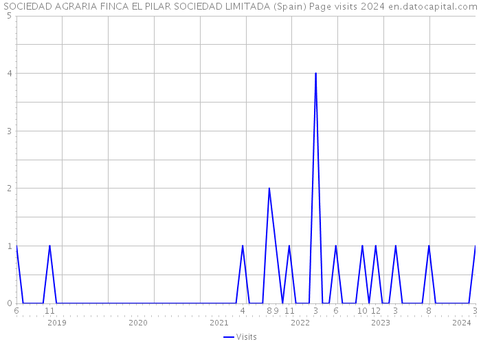 SOCIEDAD AGRARIA FINCA EL PILAR SOCIEDAD LIMITADA (Spain) Page visits 2024 