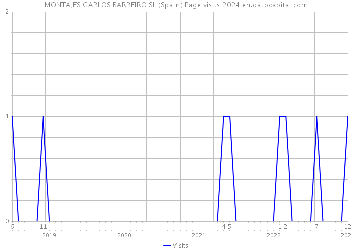 MONTAJES CARLOS BARREIRO SL (Spain) Page visits 2024 