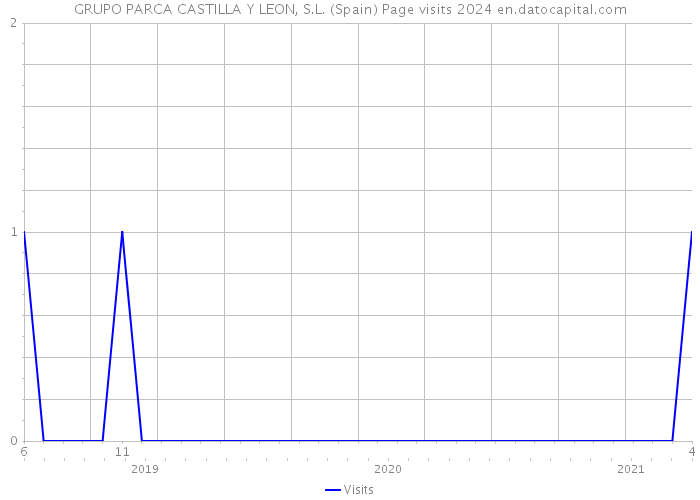 GRUPO PARCA CASTILLA Y LEON, S.L. (Spain) Page visits 2024 