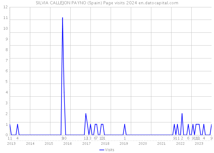 SILVIA CALLEJON PAYNO (Spain) Page visits 2024 