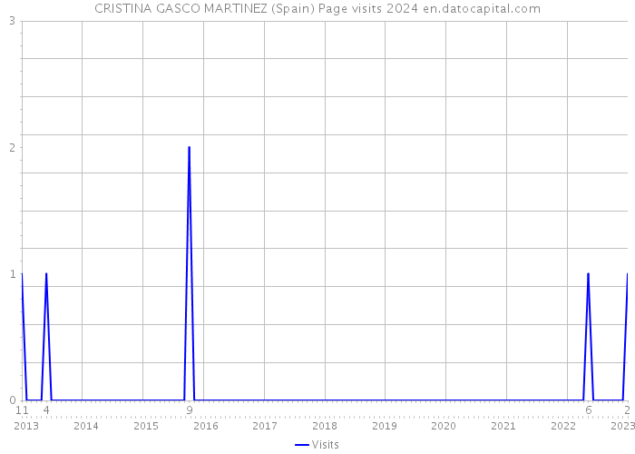 CRISTINA GASCO MARTINEZ (Spain) Page visits 2024 