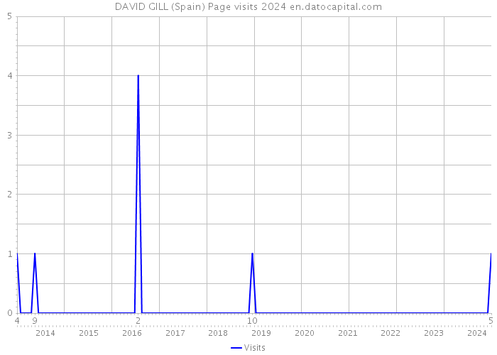 DAVID GILL (Spain) Page visits 2024 