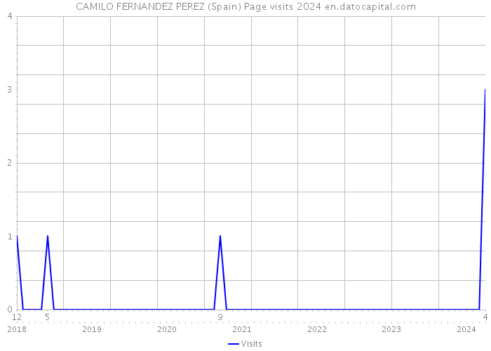 CAMILO FERNANDEZ PEREZ (Spain) Page visits 2024 