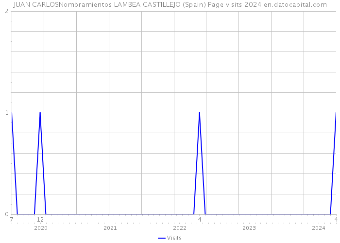 JUAN CARLOSNombramientos LAMBEA CASTILLEJO (Spain) Page visits 2024 