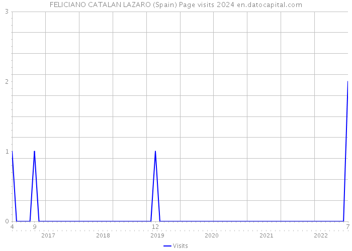 FELICIANO CATALAN LAZARO (Spain) Page visits 2024 