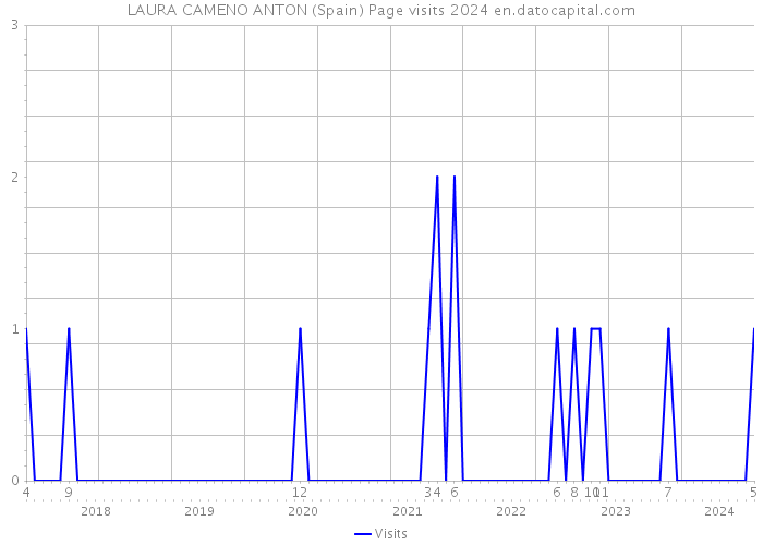 LAURA CAMENO ANTON (Spain) Page visits 2024 