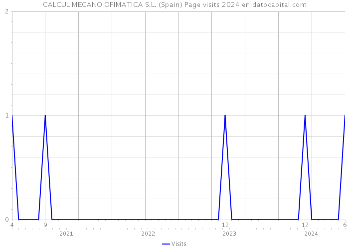 CALCUL MECANO OFIMATICA S.L. (Spain) Page visits 2024 