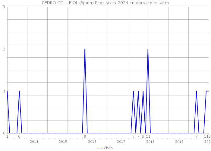 PEDRO COLL FIOL (Spain) Page visits 2024 