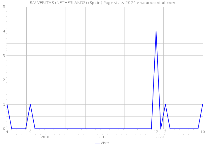 B.V VERITAS (NETHERLANDS) (Spain) Page visits 2024 