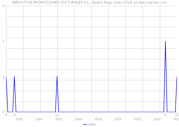 IBERAUTOR PROMOCIONES CULTURALES S.L. (Spain) Page visits 2024 