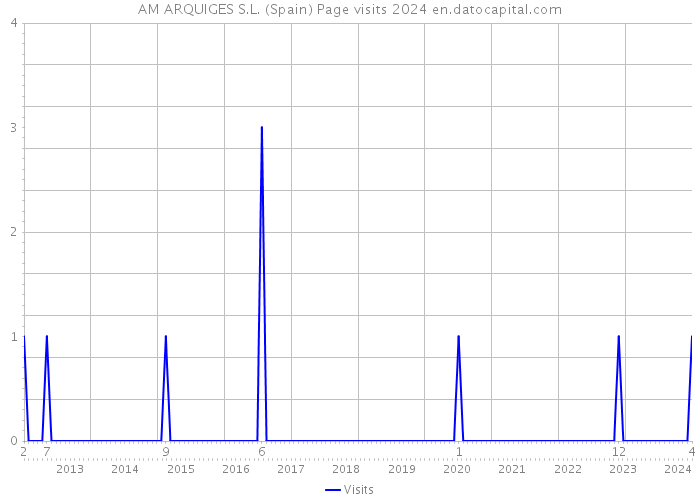 AM ARQUIGES S.L. (Spain) Page visits 2024 