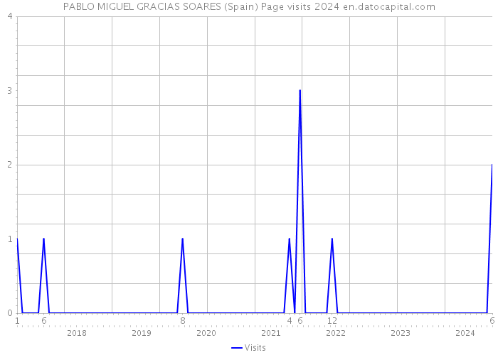 PABLO MIGUEL GRACIAS SOARES (Spain) Page visits 2024 