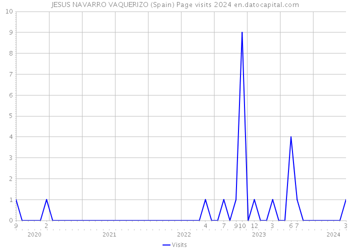 JESUS NAVARRO VAQUERIZO (Spain) Page visits 2024 