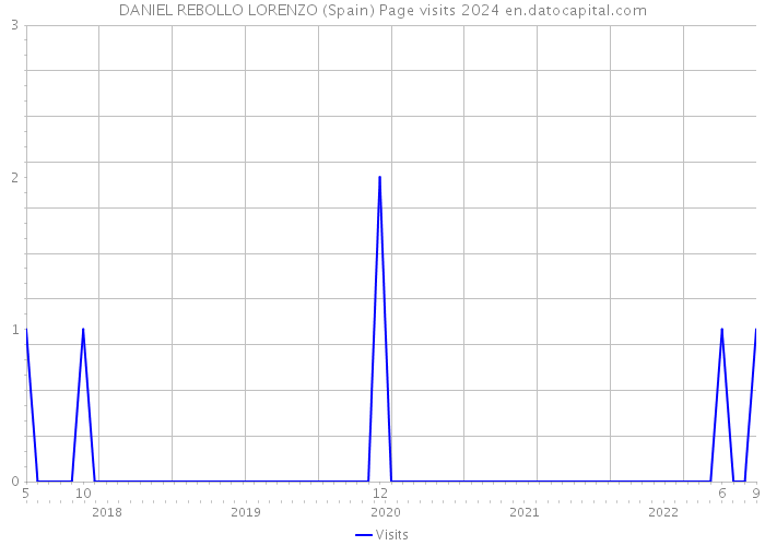 DANIEL REBOLLO LORENZO (Spain) Page visits 2024 