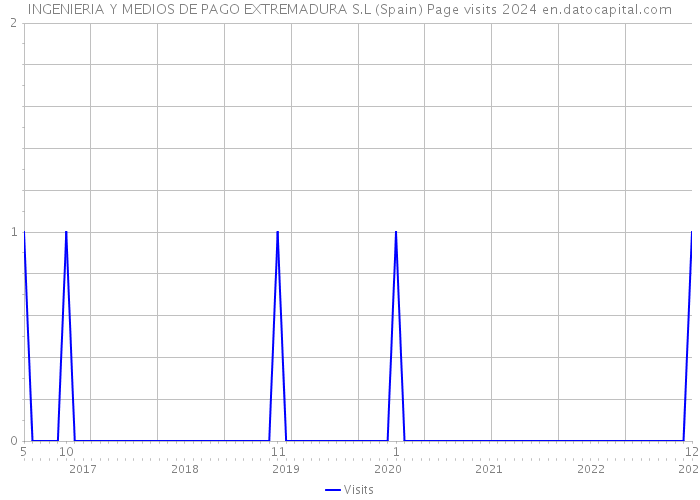 INGENIERIA Y MEDIOS DE PAGO EXTREMADURA S.L (Spain) Page visits 2024 
